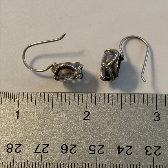 Silpada Sterling Silver ‘Center Stage’ Cubic Zirconia Earrings W1863 - Picture 13 of 14